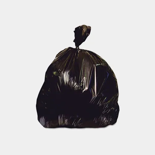 Heritage Reprocessed Resin Can Liners, 60 gal, 2 mil, 38" x 58", Black, 100/Carton