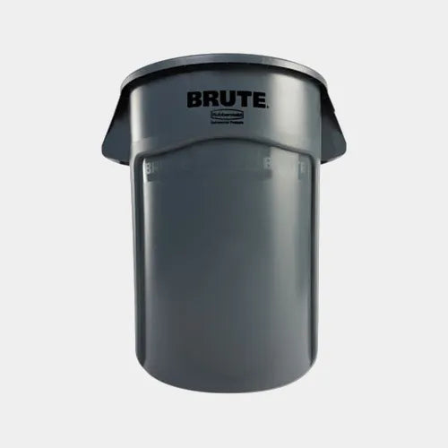 Rubbermaid® Commercial Vented Round Brute Container, 44 gal, Plastic, Gray