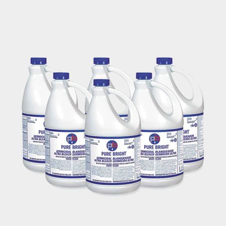 Pure Bright® Liquid Germicidal Bleach, 1 gal Bottle, 6/Carton - Cleaning Ideas 