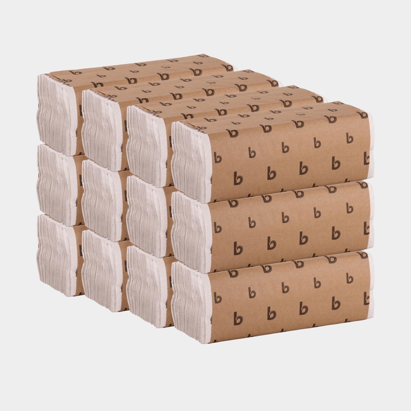 Boardwalk C-Fold Paper Towels, 1-Ply, Bleached White, 11.44 x 10, 198 Sheets/Pack, 12 Packs/Carton