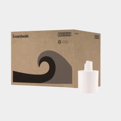 Boardwalk Center-Pull Roll Paper Towels, 2-Ply, White, 7.6 x 8.9, 600 Sheets/Roll, 6 Rolls/Carton