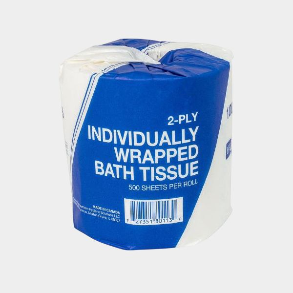 Hawthorne Standard 2-Ply Toilet Paper Rolls, White, 96 Rolls