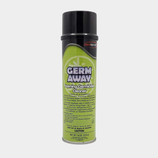 QS Germ Away Foaming Germicidal Cleaner, 18 oz Aerosol Can
