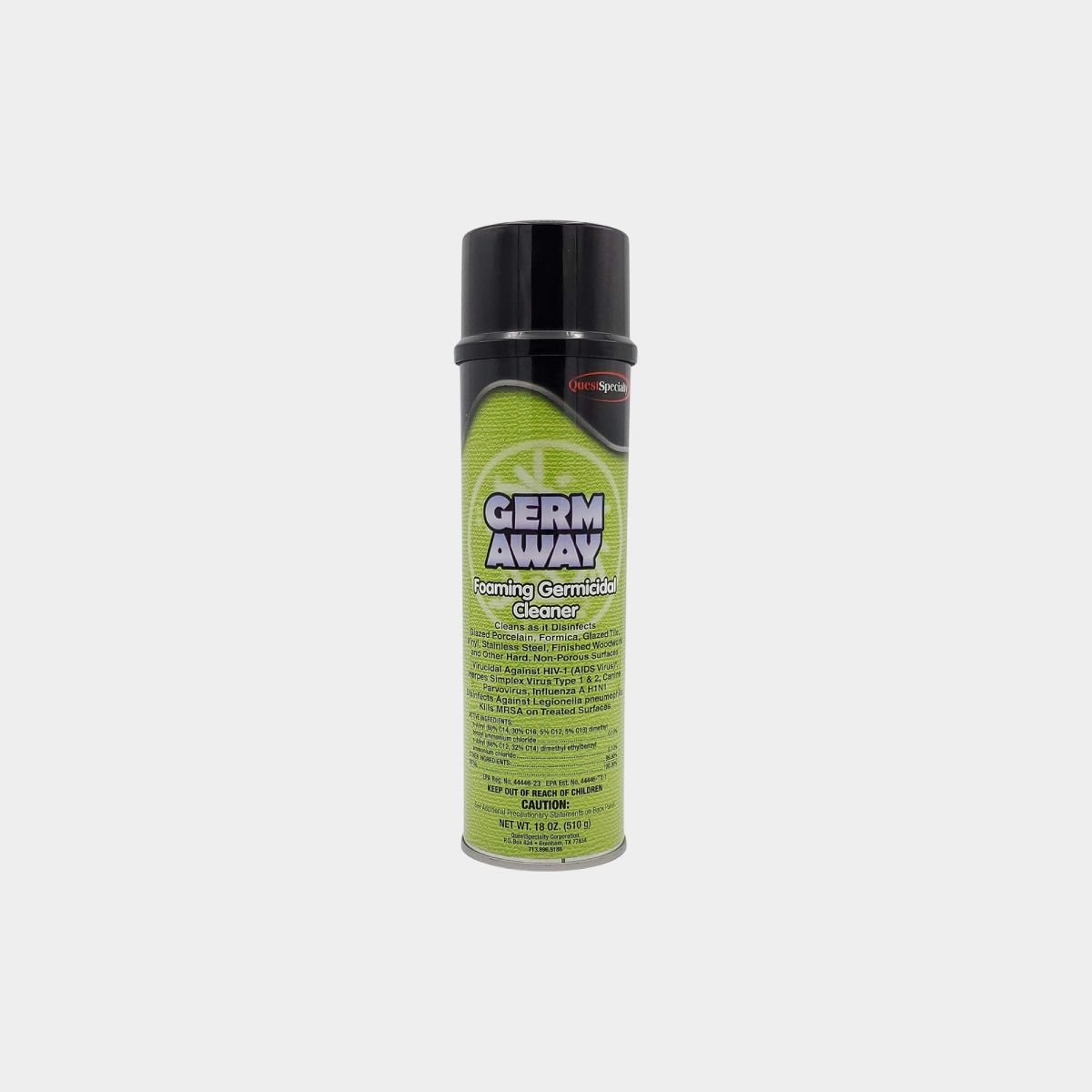 QS Germ Away Foaming Germicidal Cleaner – 18 oz Aerosol Can