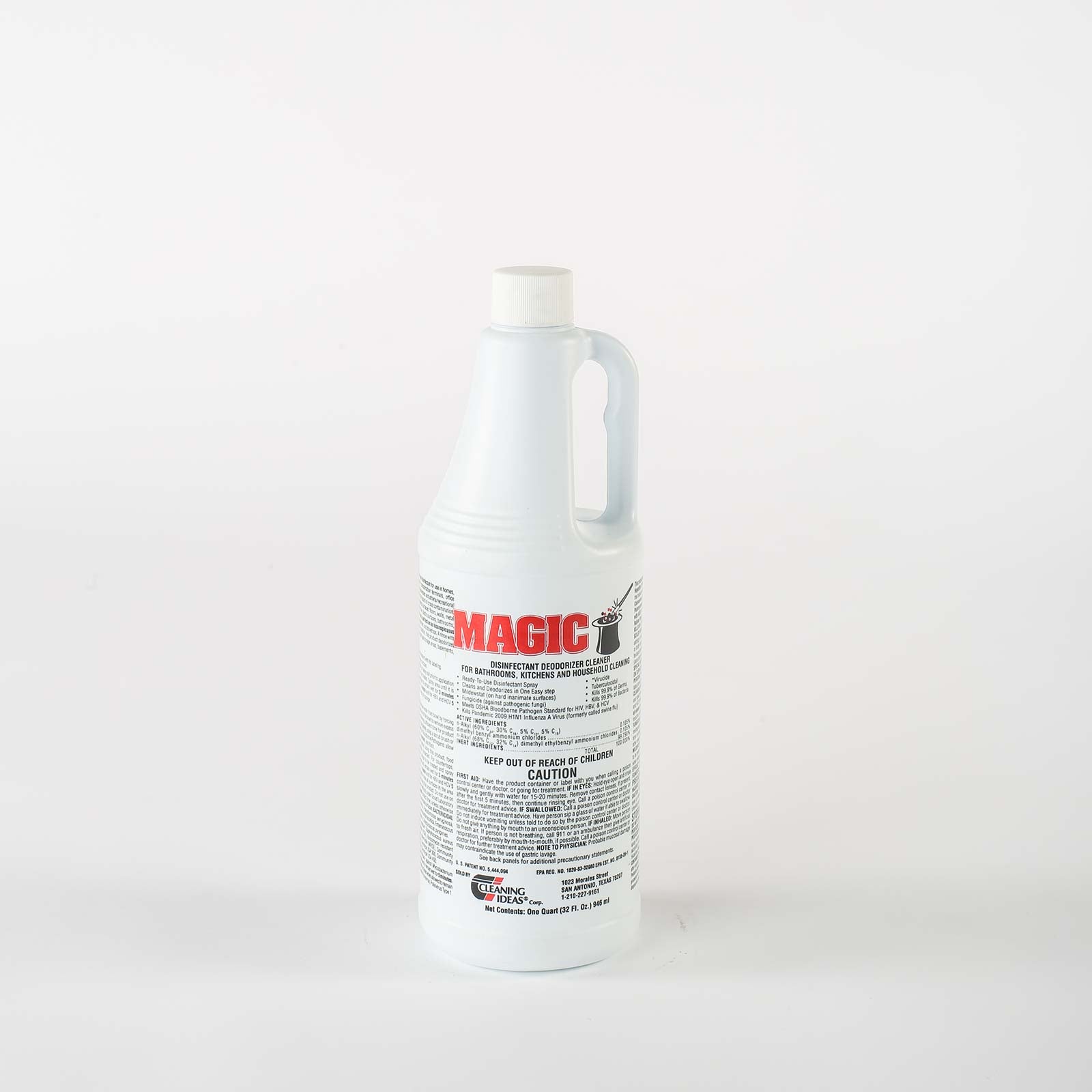 MAGIC DISINFECTANT DEODORIZER CLEANER FOR BATHROOMS,  KITCHENS, AND HOUSEHOLD CLEANING (only available in texas)