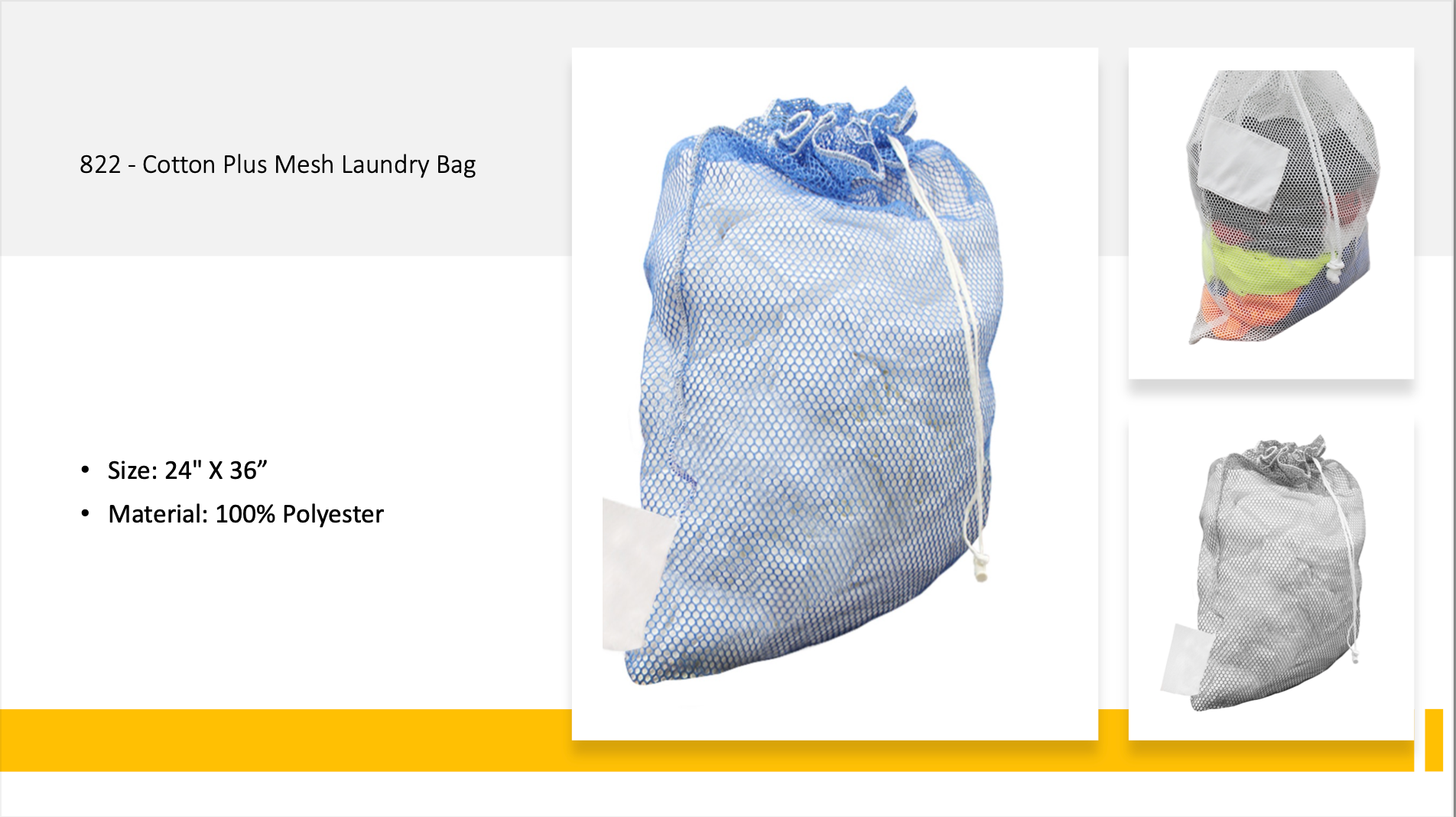 cotton mesh laundry bag