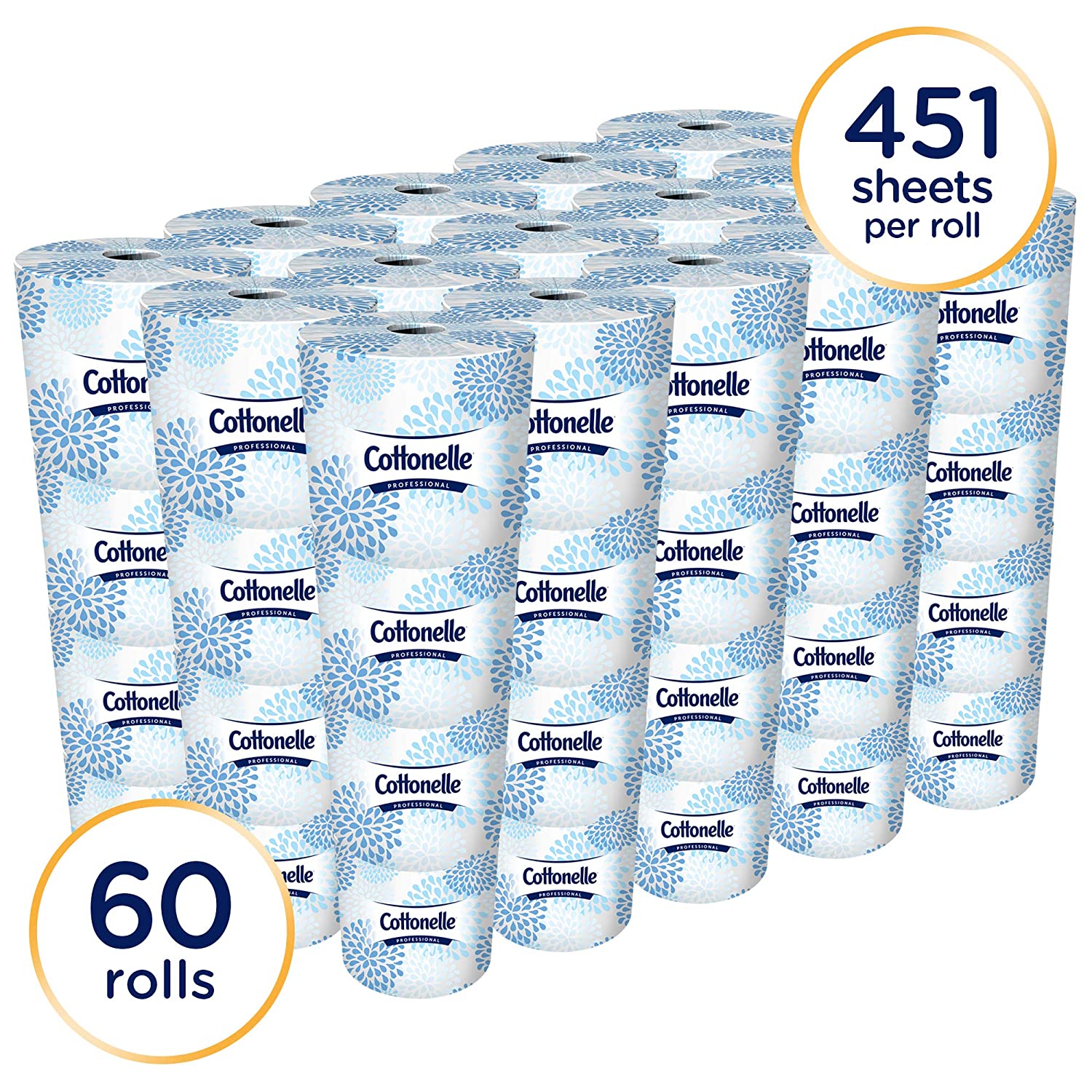 Kleenex Cottonelle Standard 2-Ply Toilet Paper Rolls, 60 Rolls - Cleaning Ideas 